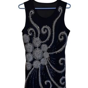 IN Out Sequin Sleeveless Dress EUC
